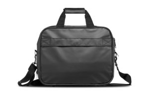 Back side of the tarpaulin laptop weekend bag