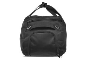 Sideview of a black offshore backpack.